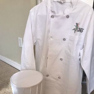 Disney ratatouille chefs coat and hat